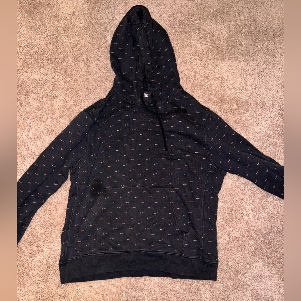 Men’s Nike Black/Gold Logo Hoodie